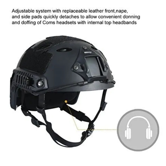 Taktischer Airsoft Helm MICH 2001 Style - Mit NVG Halterung Für Paintball & Outdoor